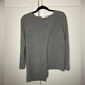 100% Cashmere Faux Wrap Sweater